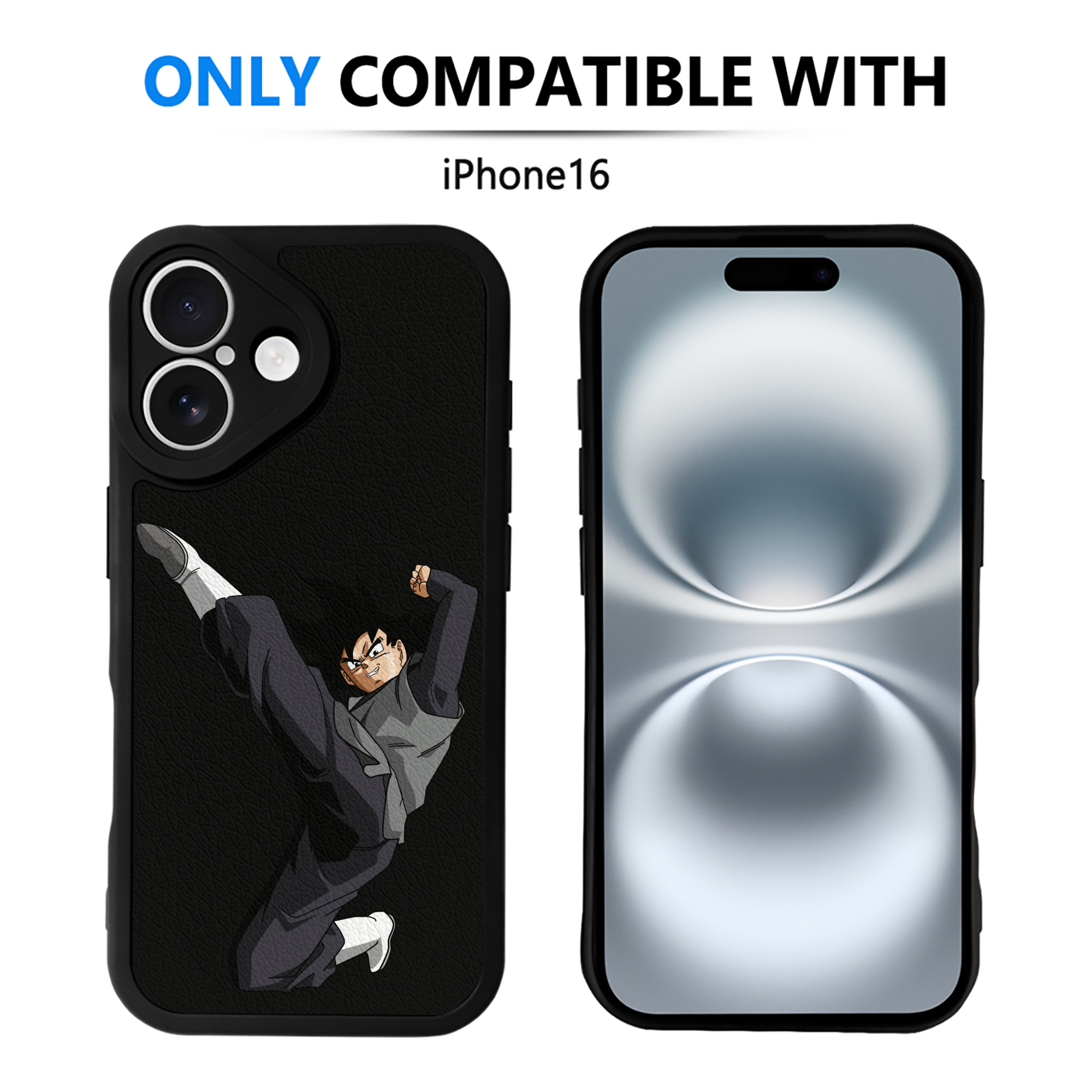 （画像用） ドラゴンボール ベジータ四世（Bejīta Yonsei）DRAGON BALL Vegeta IV 【iPhone 16シリーズ対応】シリコンスマホケース（レザー調） 材質：シリコン